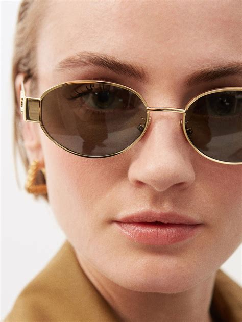 celine triomphe metal sunglasses